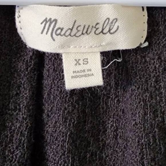 Madewell Texture & Thread Tiered Sleeve Top Black XS - Picture 5 of 11